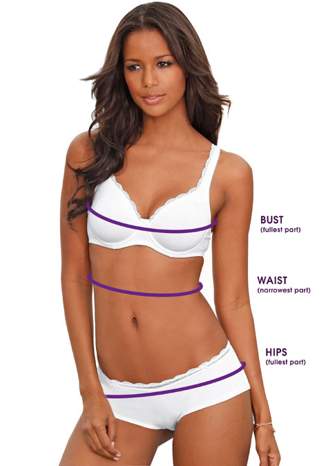 Lingerie and Swimwear Measuring Guide