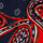 RED & NAVY color swatch for Paisley Wrap Maxi Dress