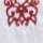 WHITE & RED color swatch for Embroidered Long Sleeve Blouse