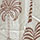 TAN & WHITE color swatch for Palm Print High Neck Maxi Dress