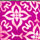 BERRY PRINTED color swatch for Triangle Bikini Top