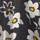 BLACK & WHITE color swatch for Carmen Neckline Floral Pattern Dress