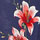 NAVY PRINTED color swatch for Floral Off Shoulder Maxi Dress