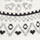 WHITE & GREY color swatch for Fair Isle Sweater